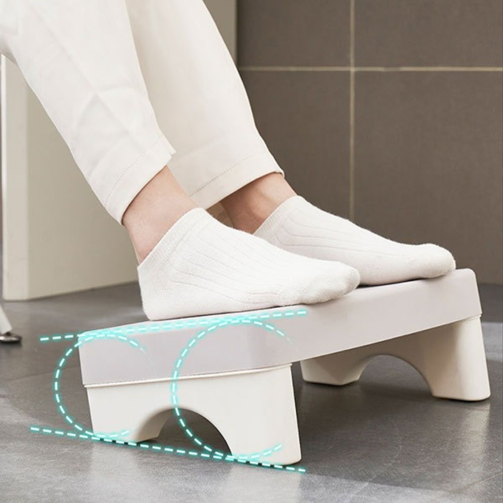 Footrest Under Desk - Ergonomic PP Footrest for Office Desk.
