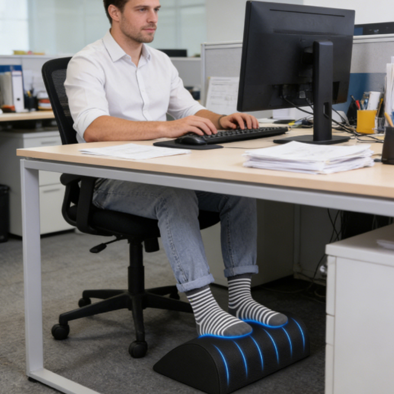 1pcs  2in1 Foot Rest for Under - Footrest Under Desk ulasan dan harga