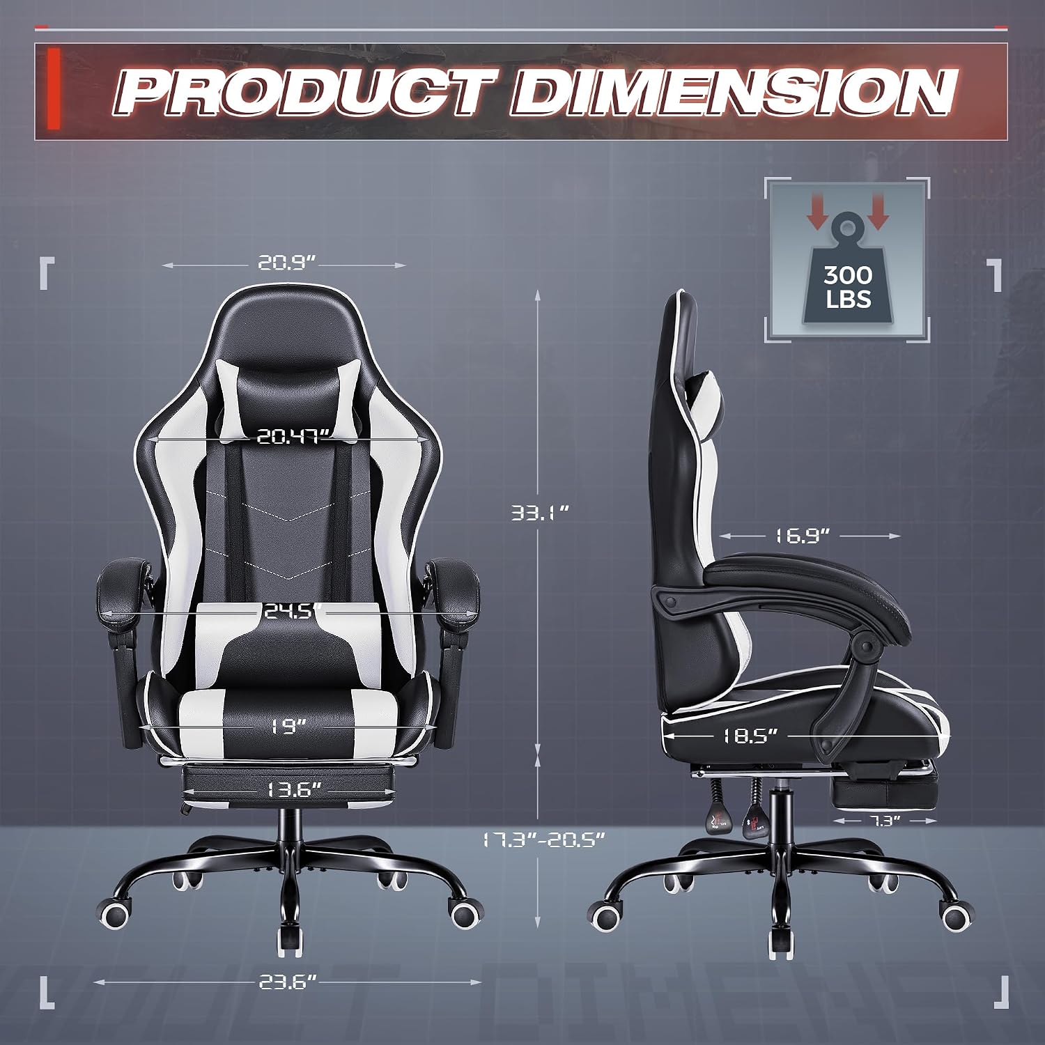 Furmax Gaming Chair, Video Gam - Video Gaming & Esports Usd Acc ulasan dan harga