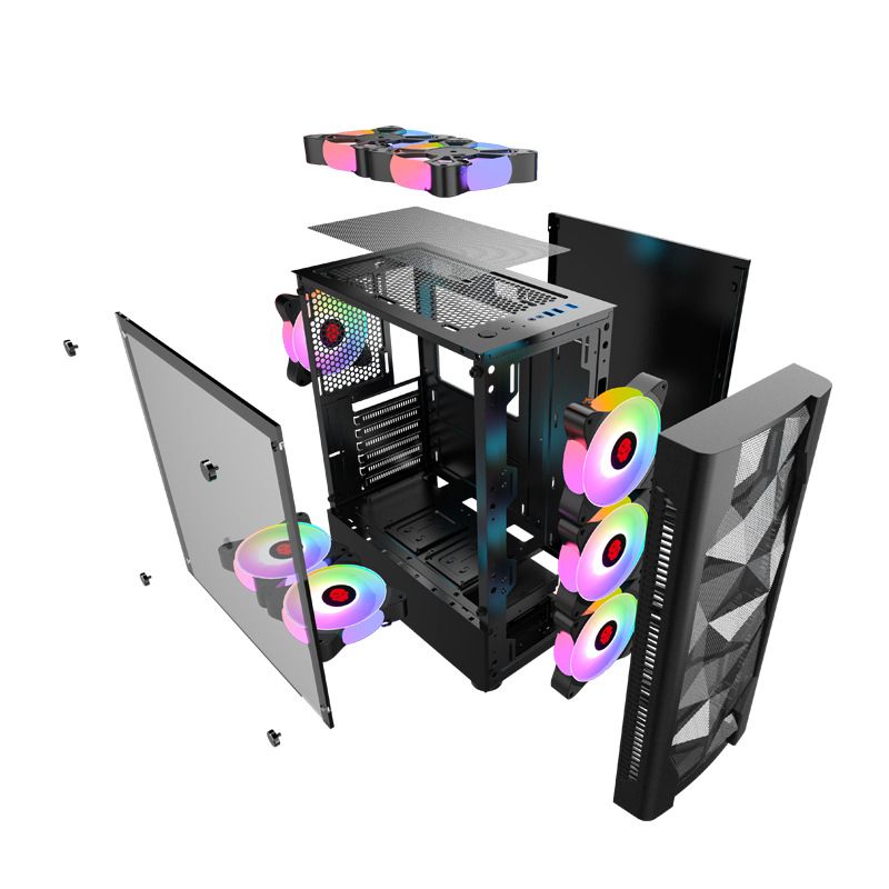 Gaming PC Case Tempered Glass  - Esports Gaming Pc Build ulasan dan harga